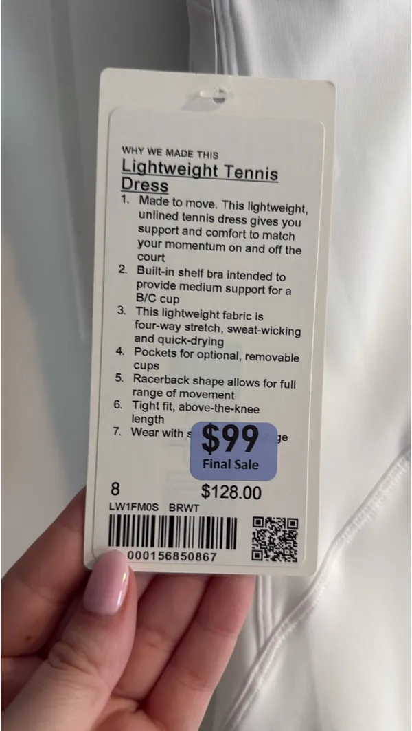 Lululemon 8 Lightweight Tennis Dress - Image 5