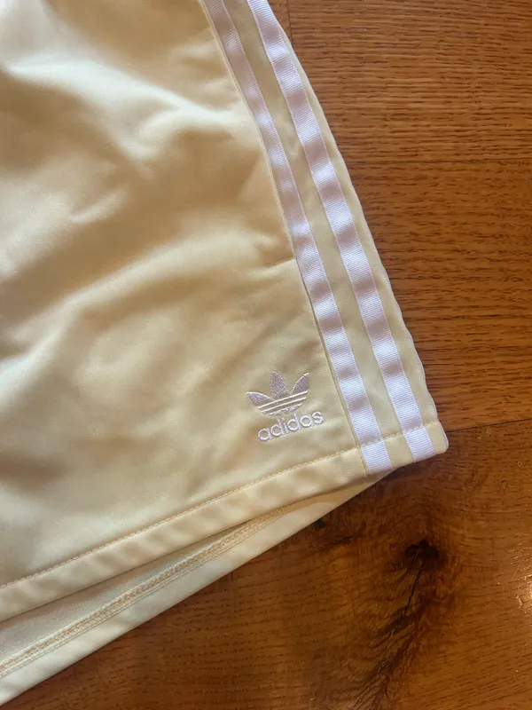 Baby Yellow Adidas Track Shorts - Image 2