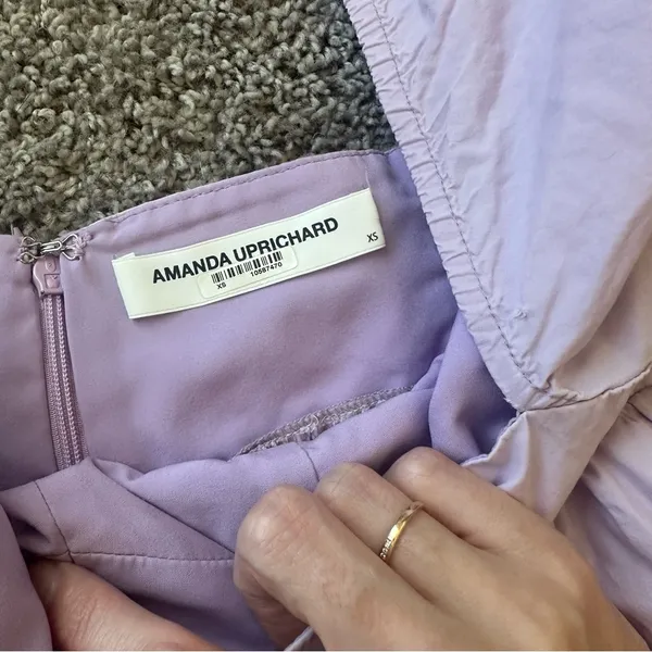 Amanda Uprichard Lavender Mini Dress - Image 4
