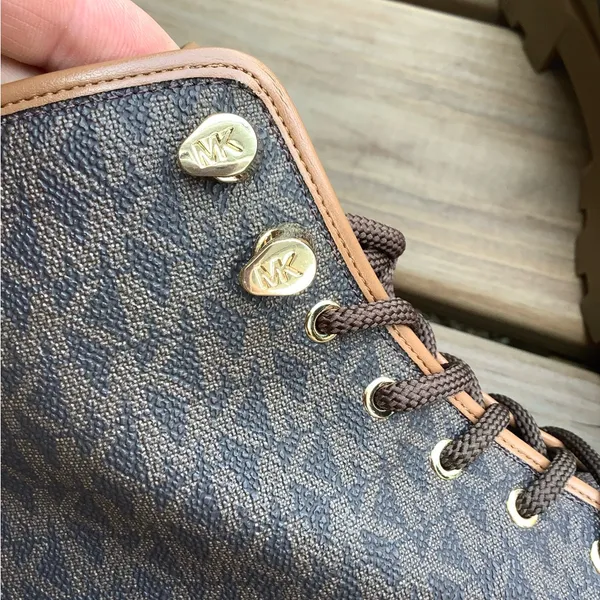 Nice authentic Michael Kors combat booties 🤎🤎🤎 - Image 14