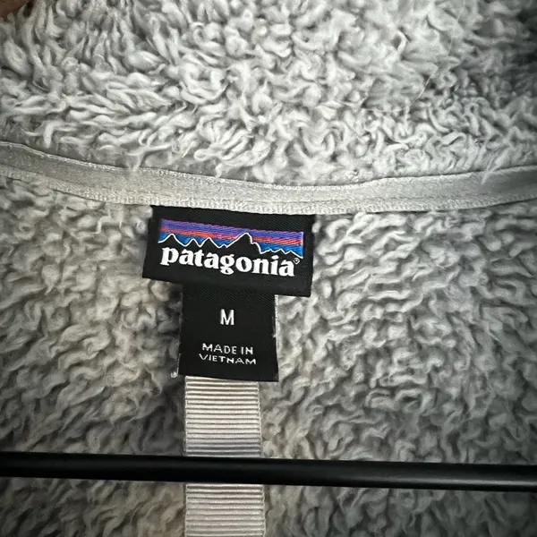 Patagonia Los Gatos Fleece 1/4 Zip jacket long sleeve M light grey - Image 3