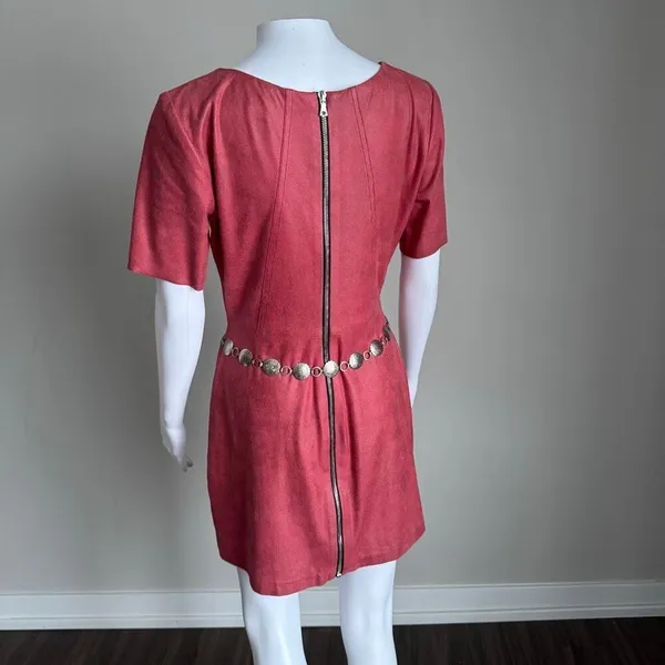 NWOT Alexis x Revolve Faux Suede Mini Dress Size S - Image 4