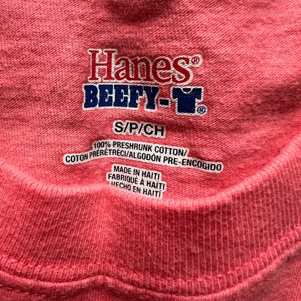 Hanes Pink Short Sleeve Tee 539 - Image 3