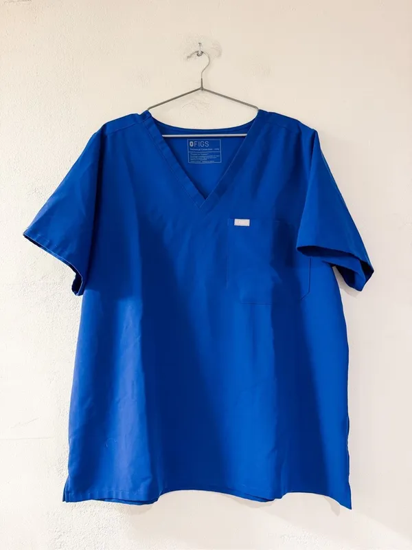 Figs Catarina Scrub Top in Royal Blue XXL - Image 2