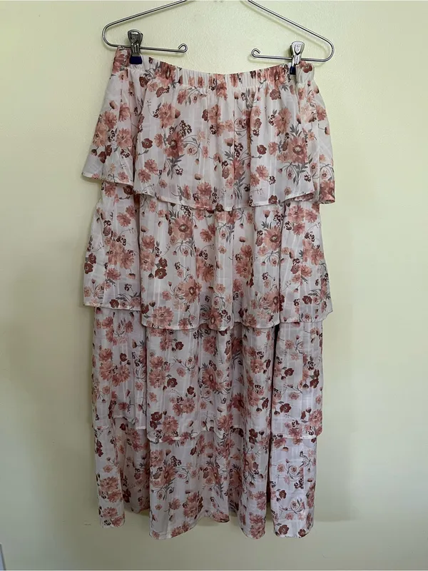 NEW Altar’d State Floral Evara Tiered Midi Skirt Size Large NWT - Image 8