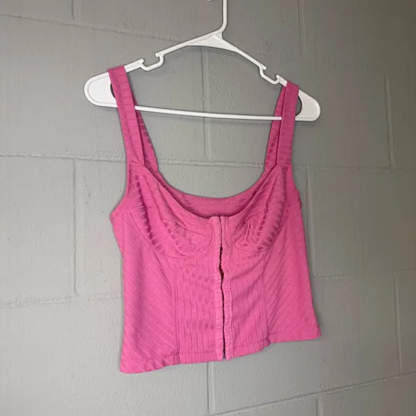 Free People Intimately Serenity Corset Cami Tank Top in Pink Women’s Size Medium - Image 6