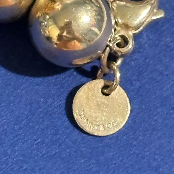 Tiffany & Co. Sterling Silver Beaded Hardwear Ball Bracelet - 7” - Image 6