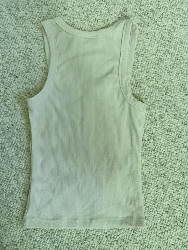 VICI Top Knit Tank Cream Extra Small - Image 2
