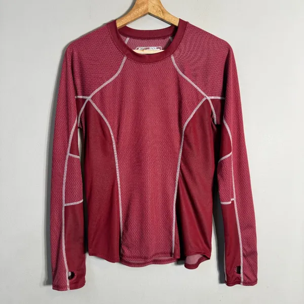 New Balance Biocool Long Sleeve Shirt Women's Medium Red Active Running Workout - Image 5