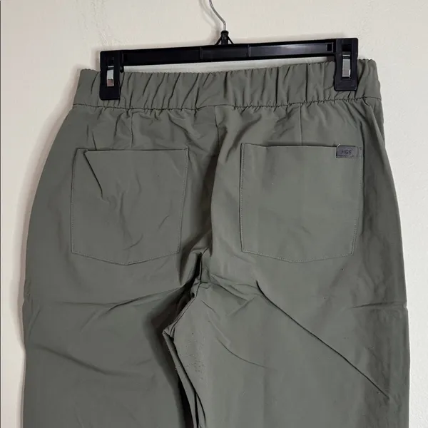 Figs FigsPro Skinny Zip Fly Elastic Waist Trouser Agave Green Scrub Work Pants S - Image 10