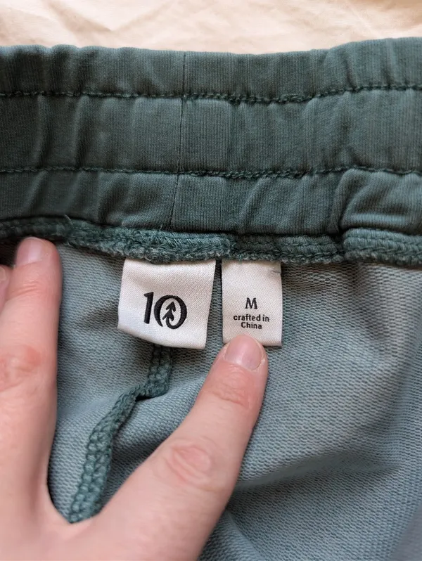 NWOT Tentree Bamone Sweatpant Women’s Medium Light Teal/Green - Image 3