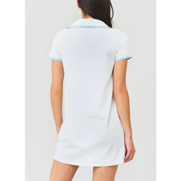 Addison Bay Easy Polo Dress in White Sz. S - Image 2