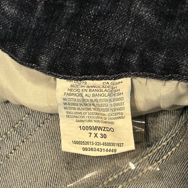 Wrangler Bootcut Jeans Womens 7x30 Dark Wash Stretch Denim 1009MWZDO - Image 4