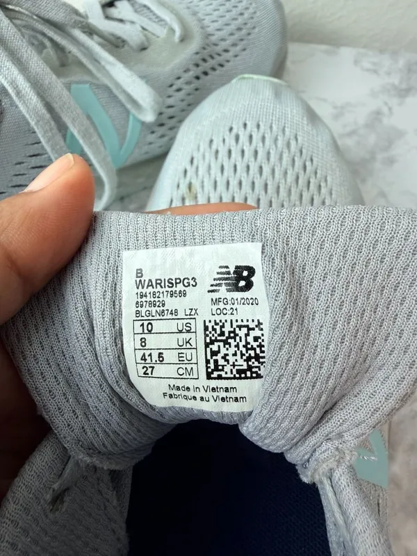 New Balance Fresh Foam Arishi V3 Women’s Size 10 Gray Mint Running Shoes - Image 4