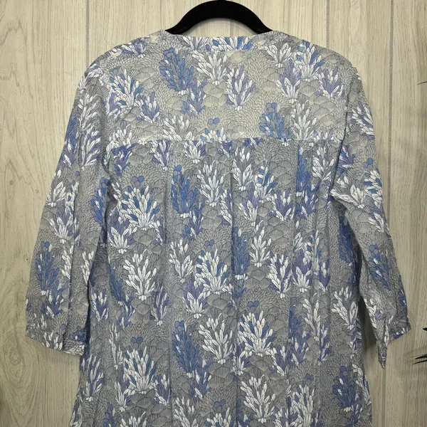 Roller Rabbit 100% Cotton Ugyen Leaves Serafina Tunic Coverup size S Small - Image 7