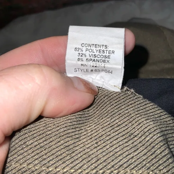 Peace Of Cloth NYC Khaki Stretchy High Rise Slim Straight Leg Pants 8 - Image 9