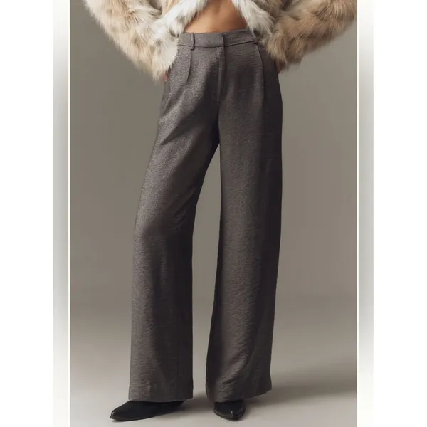 Anthropologie Maeve Shimmer Wide-Leg Trousers - Image 2