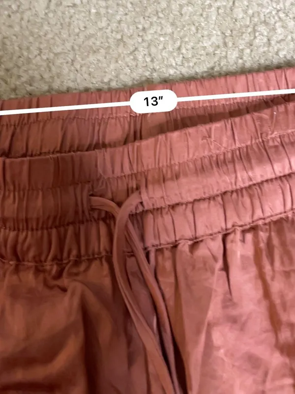 Young Fabulous and Broke Ollie Burnt Orange Satin Jogger Pants - Image 2