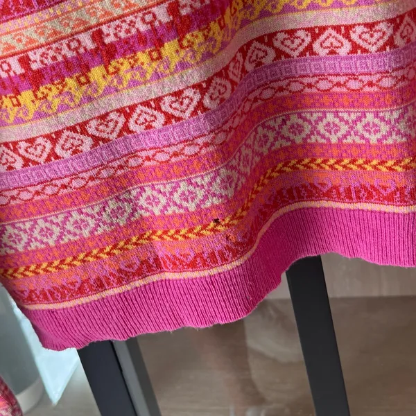 Vintage Lilly Pulitzer cashmere fair isle cardigan sweater colorful top set knit - Image 15