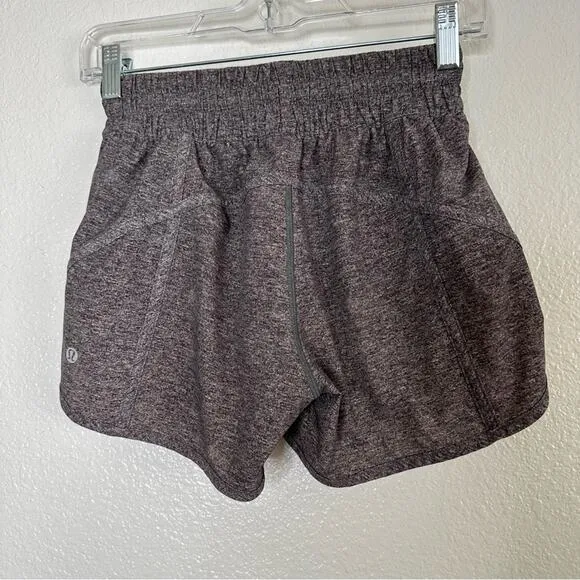 Lululemon Hotty Hot High-Rise‎ Lined Short 4 inch Dark Gray - Image 2