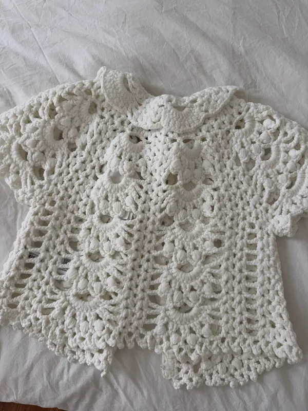 English Factory Crochet Top White - Image 3