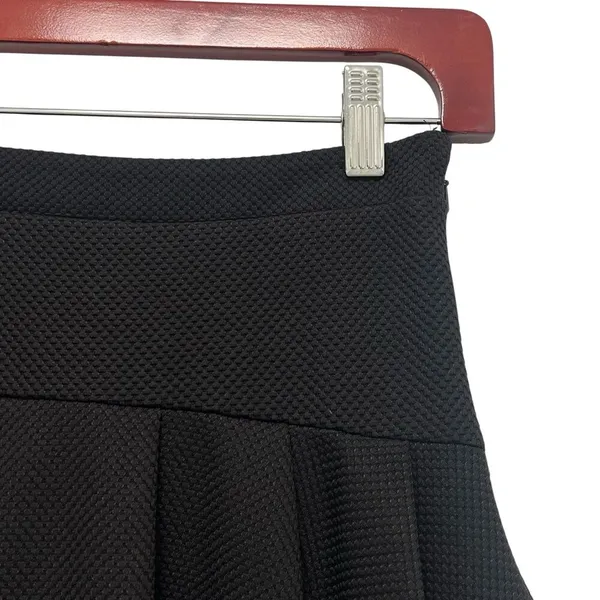 BCBGeneration Pleated School Girl Mini Skirt High Waisted Black Women's Size 0 - Image 7