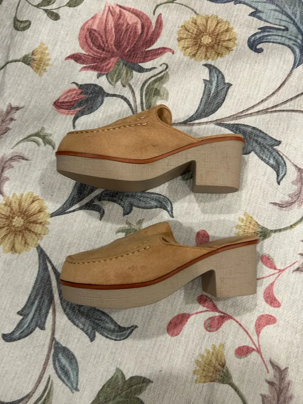 Platform block clog mules Brown Size 6.5 - Image 3