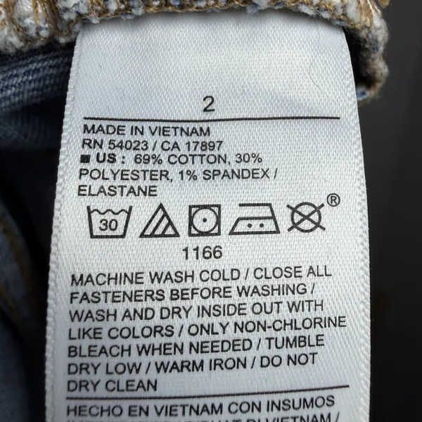 Old Navy Women's High Rise Wow Wide Leg Jeans Sz 2 Stretch Light Wash Minimalist - Image 10
