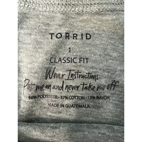 Torrid Classic Fit Camo T-Shirt Womens 1X Lightweight Casual Stretch Minimalist - Image 2