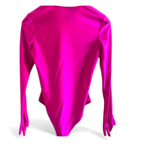 Miscreants London neon pink bodysuit w gloves NWT - Image 3