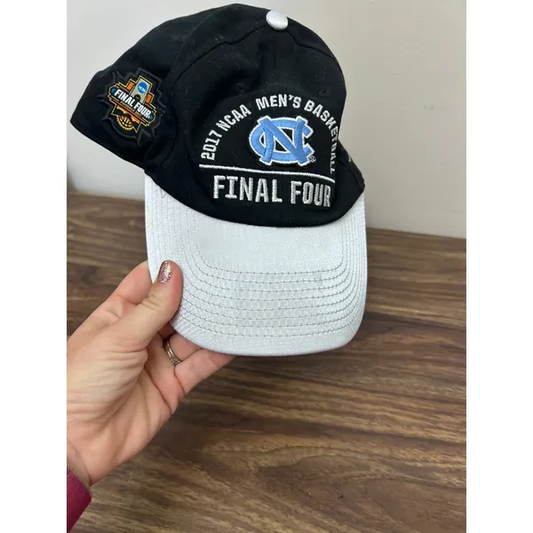 Jordan Brand UNC Tar Heels 2017 NCAA National Champions Snapback Hat Black Silv - Image 4