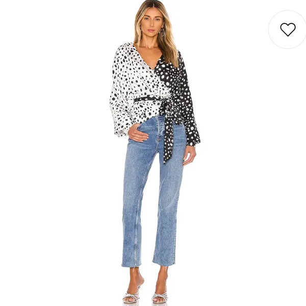 NWT Revolve LPA Dolman Wrap Top in Austin Print - Image 5