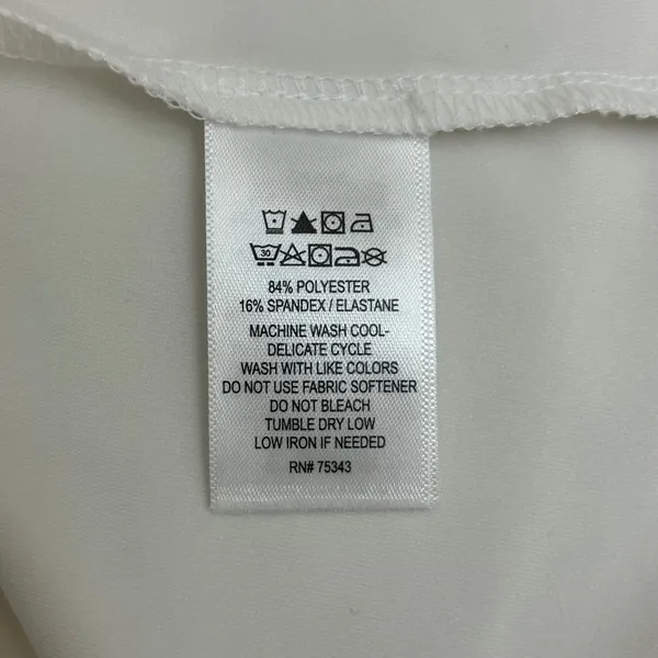 Tommy‎ Bahama Active Quarter Zip Polo Shirt M White Tropical Sleeveless Golf - Image 5