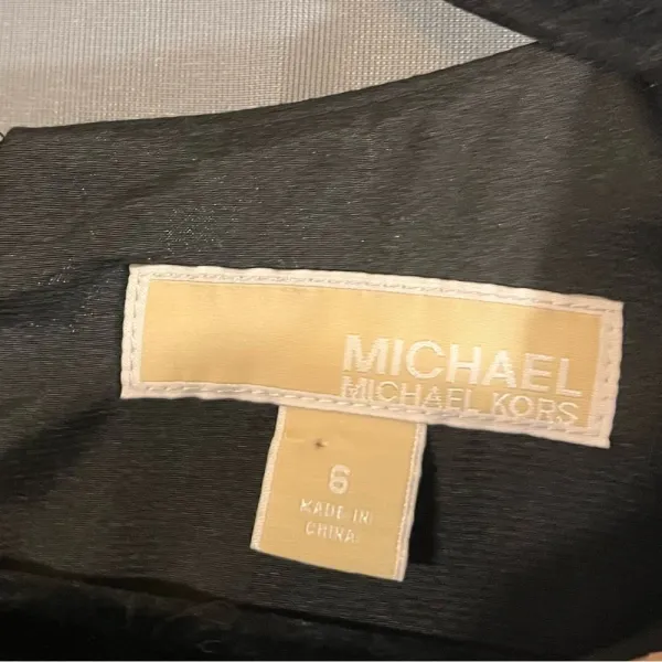 Michael Kors Black‎ Peplum Dress Size 6 - Image 5