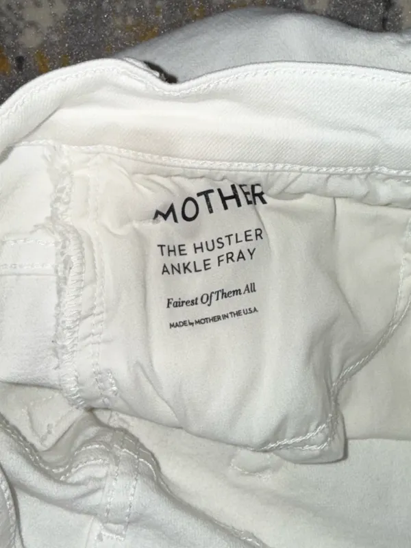 MOTHER The Hustler Ankle Fray Jeans Size 32 - Image 6