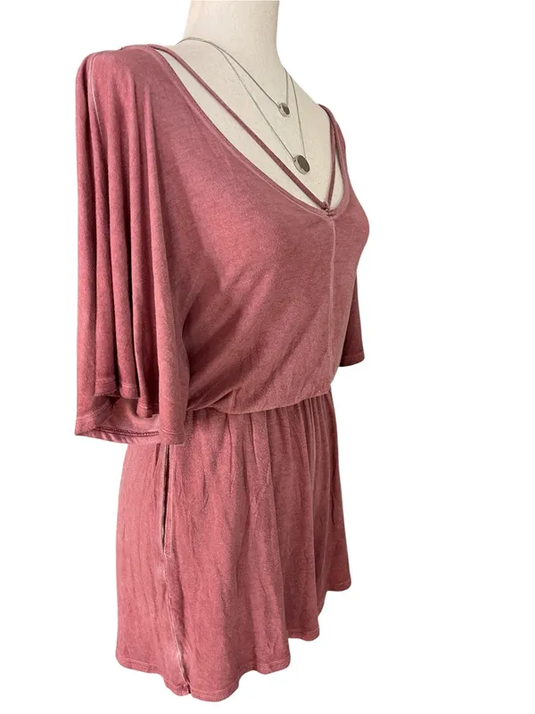 American Eagle Outfitters dusty rose oversized romper - Image 9