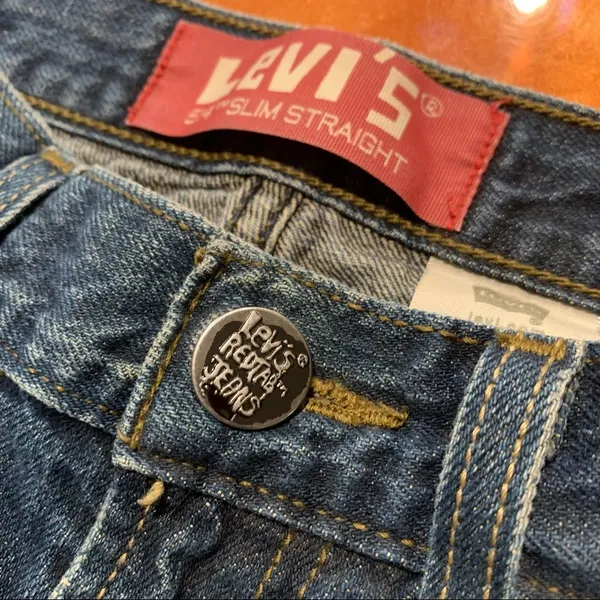 Vintage Levis 514 Jeans Red Tab Slim Straight - Image 5