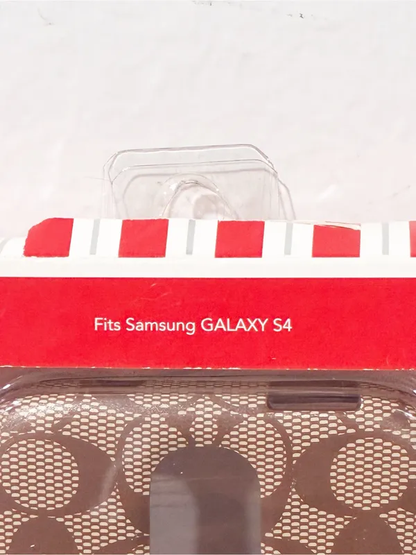 Coach Brown Signature C Samsung Galaxy S4 Hard Shell Case NEW - Image 3