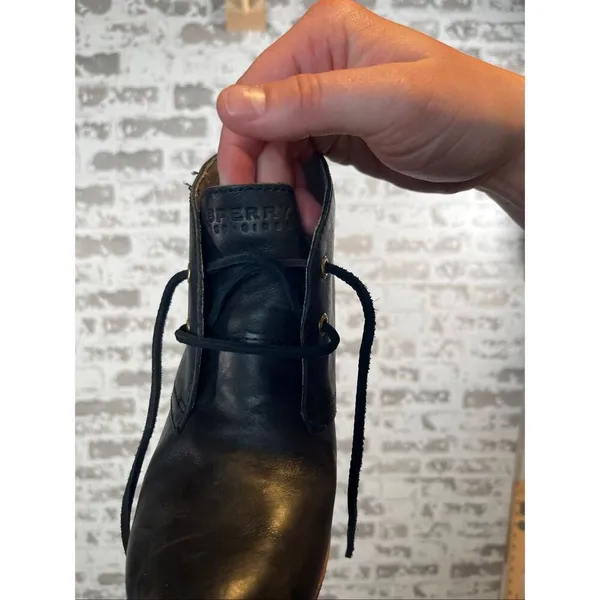 Sperry | women leather wedge lace up booties - Image 2