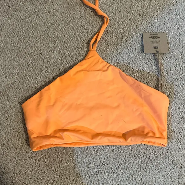 NWT Free People x toast apex bikini top nectarine - Image 2