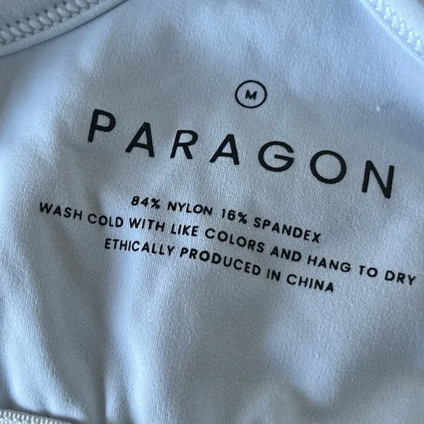Paragon Fitwear Unpadded Pale Blue Sports Bra SIZE MEDIUM - Image 5