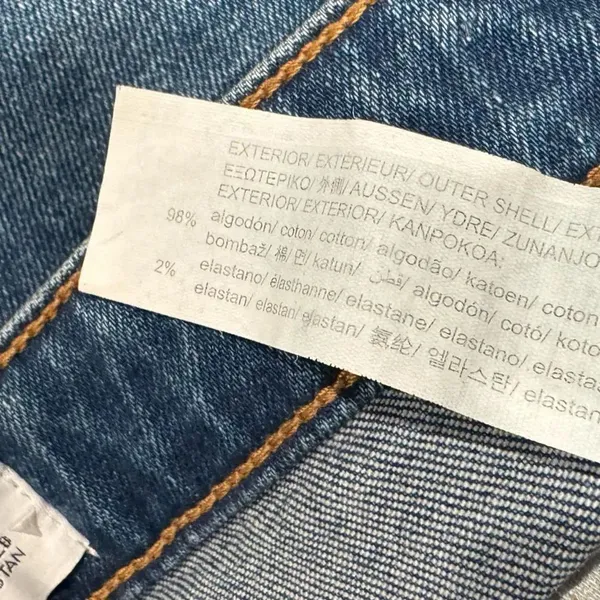 Zara Raw Hem Straight Leg Jeans Women’s 6 - Image 3