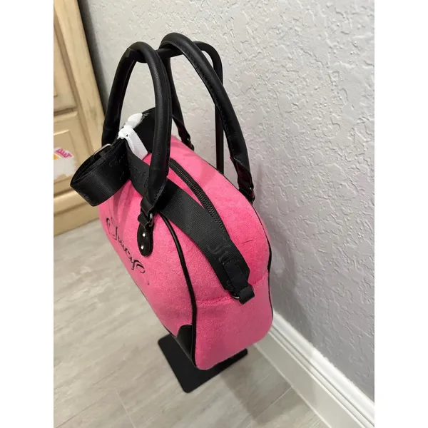 Juicy Couture Raising Star Bowler Bag Satchel New with Tags Pink Black - Image 3