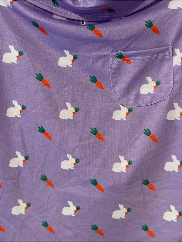 Lavender nwt size medium Bunny & Carrot Short Sleeve Tee pet dog cat apparel - Image 2