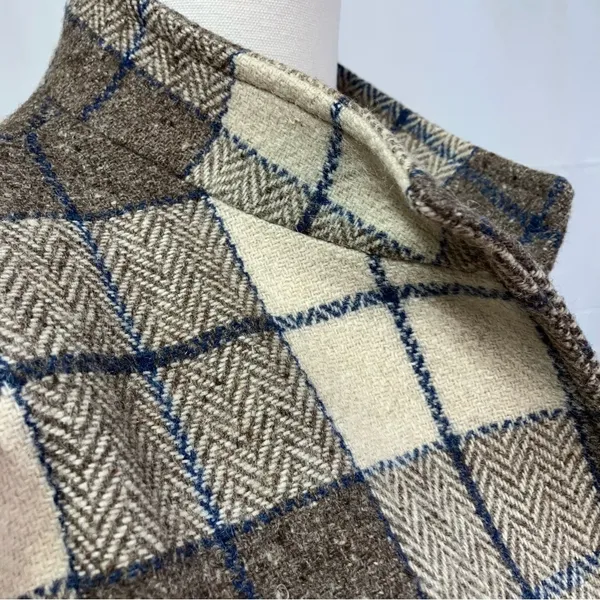 Vintage Bianca Plaid Single Button Wool Blazer‎ Jacket Womens 12 Preppy Classic - Image 9