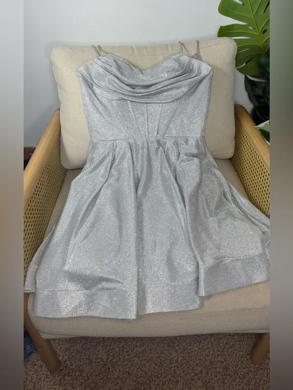 Cindy Collection Glitter Corset Dress Size XS - Image 2