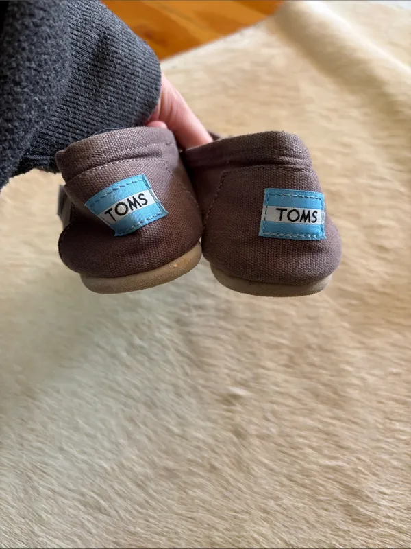 Toms Canvas Slip-On Shoes in Brown - Image 3