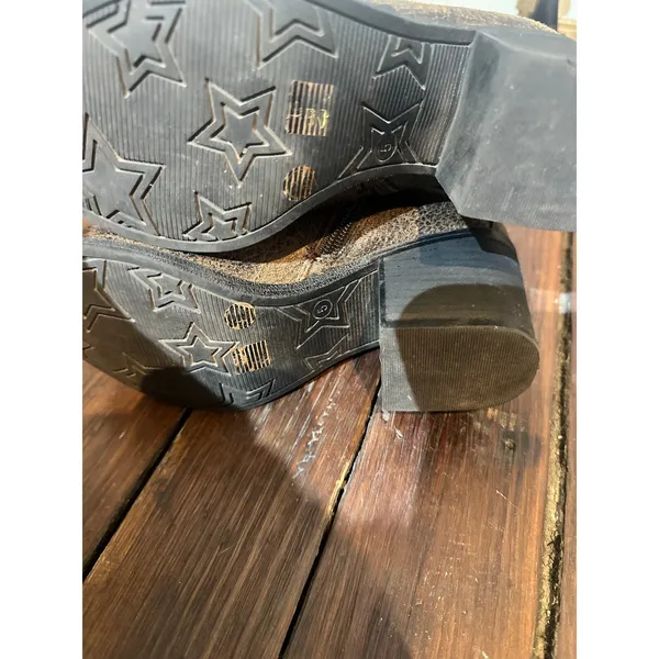 DIRTY LAUNDRY Unite Dark Brown Distressed Motorcycle Ankle Boots NEW size 5 - Image 5