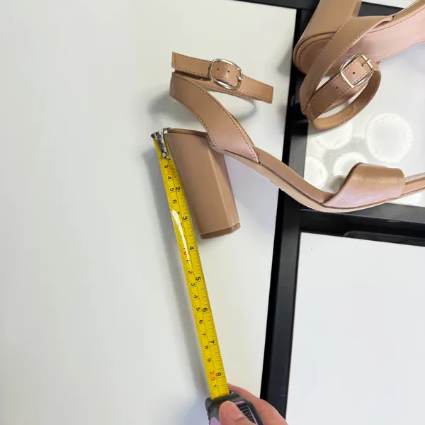 A New Day Nude Beige Ankle Strap Block Heel Sandals Size 6.5 👡✨ - Image 11