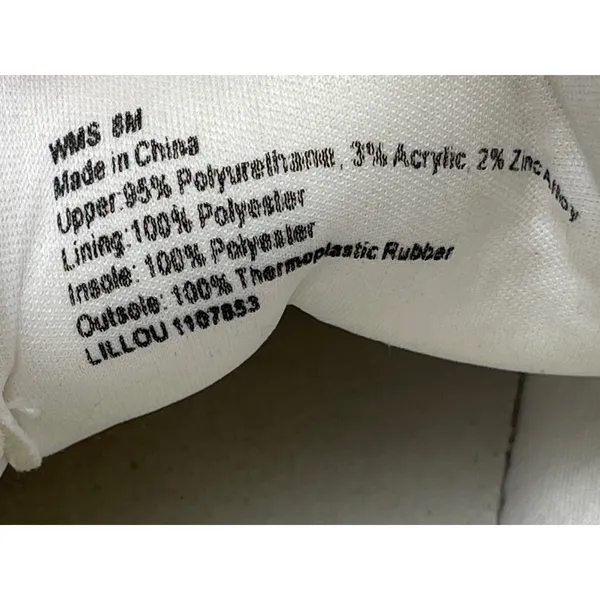 Aldo Women's White Leather Crystal Bow Lace Up Low Top Sneakers Shoes Size 8 - Image 5